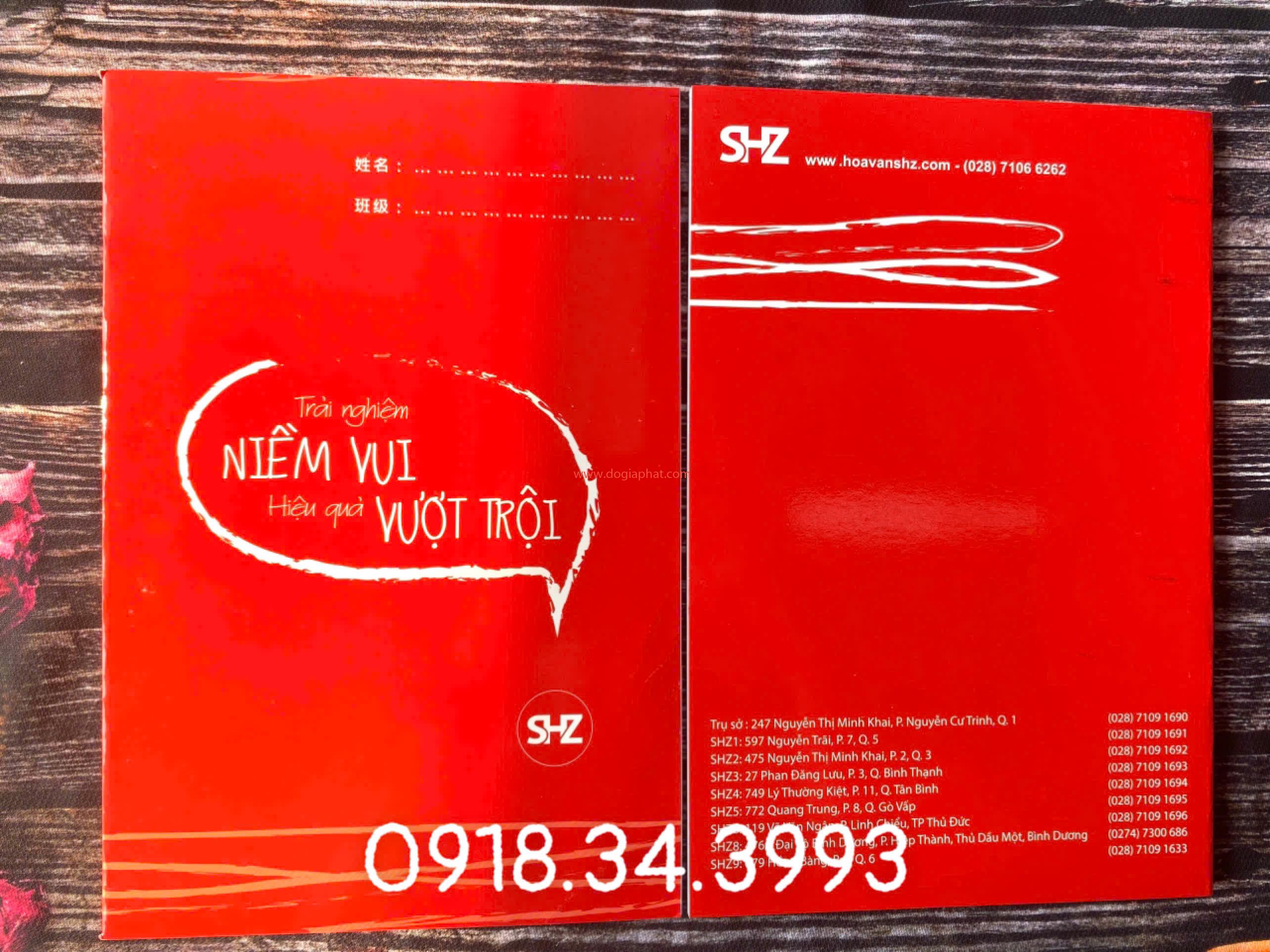 Sản xuất tập vở học sinh giá sỉ 