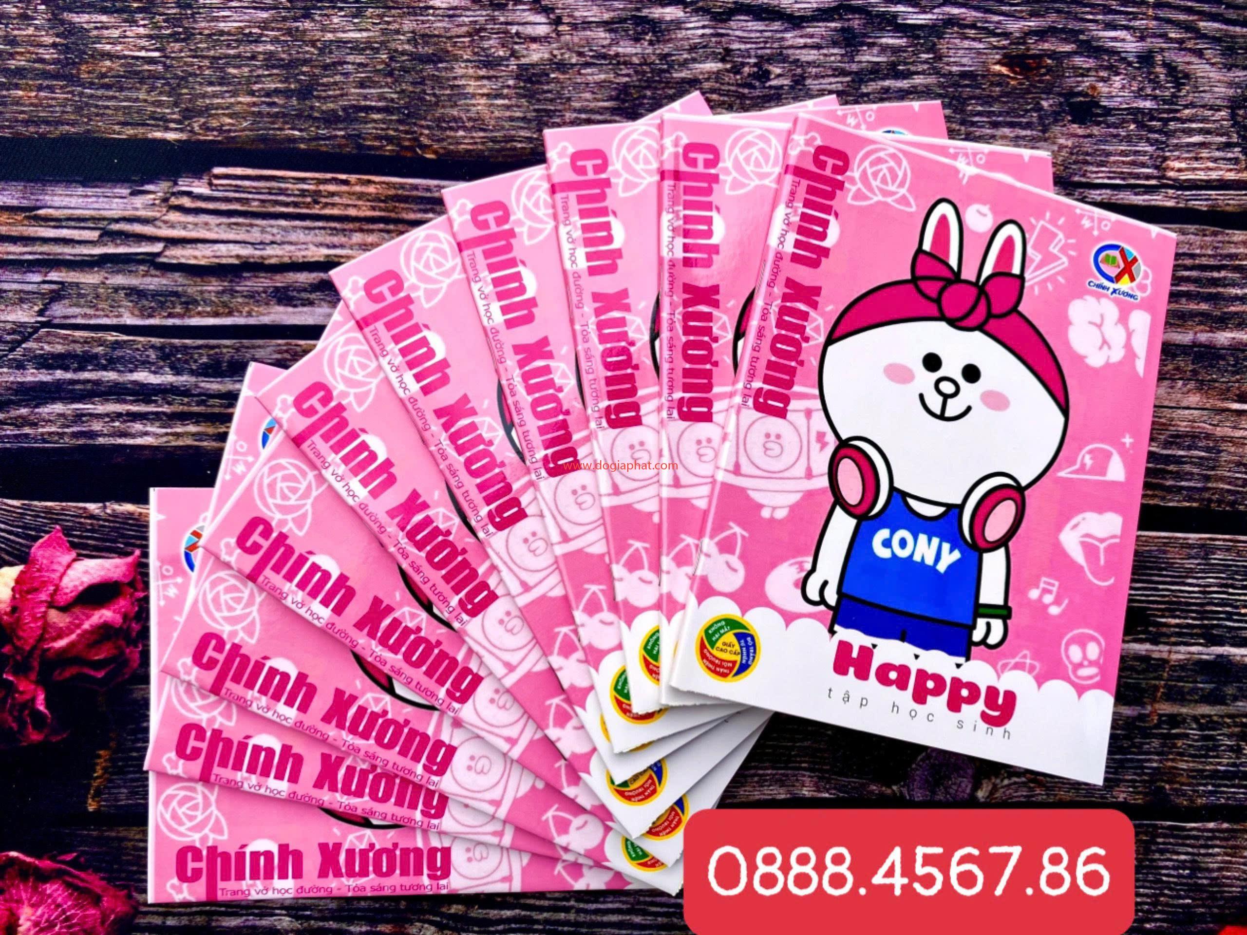 TẬP HAPPY CHÍNH XƯƠNG 70GSM 96 TRANG 